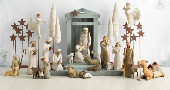 Kerstgroep Willow Tree